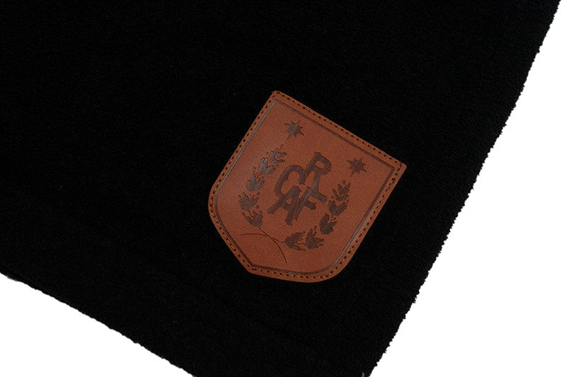 GRAF&WU Leather Dragon Label Chenille Knit Solid Sports Shorts