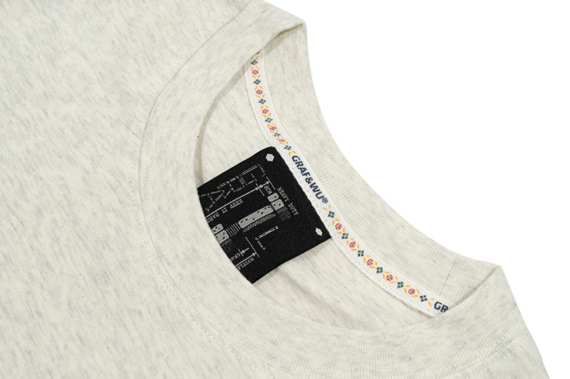 GRAF&WU Brand Letter 3D Embroidered Cooling Causal Loose T-Shirt