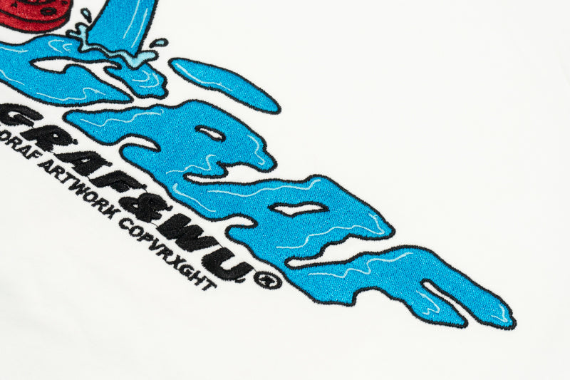 GRAF&WU Fire Hydrant Leak Drip Embroidery T-Shirts