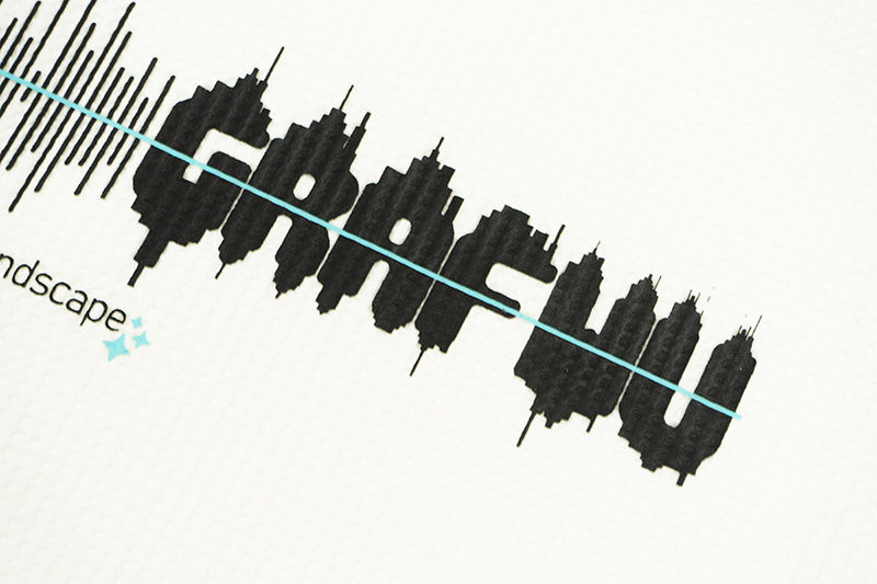 GRAFWU Music City Sound Wave Pattern Design T-Shirt
