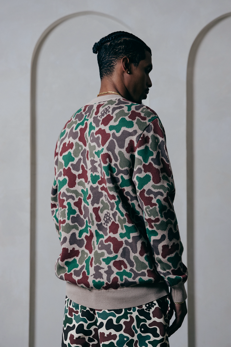 GRAF&WU Duck Hunting Multi-color Camouflage Knitted Sweater