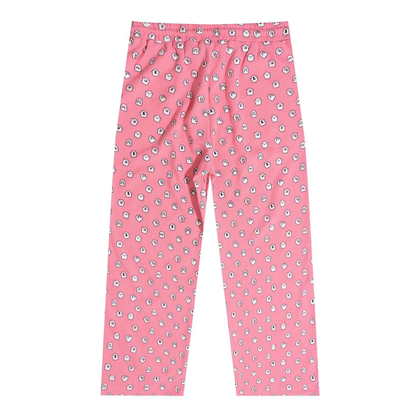 GRAF&WU Mini Cute Ghost Cotton Waffle Cozy Pants