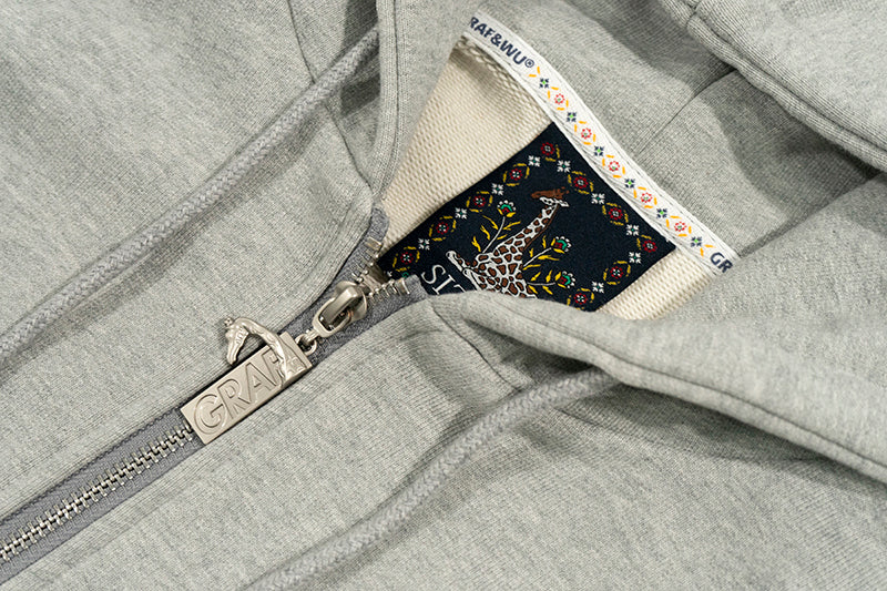 GRAF&WU Lumberjack Streetwear Oversize Zip-up Hoodie