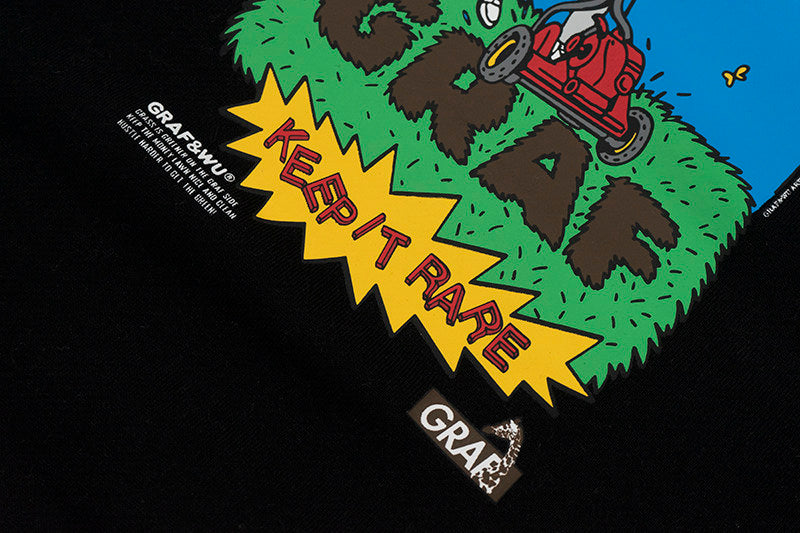 GRAF&WU Weed-removing Giraffe Print Fleece Loose Streetwear Hoodie