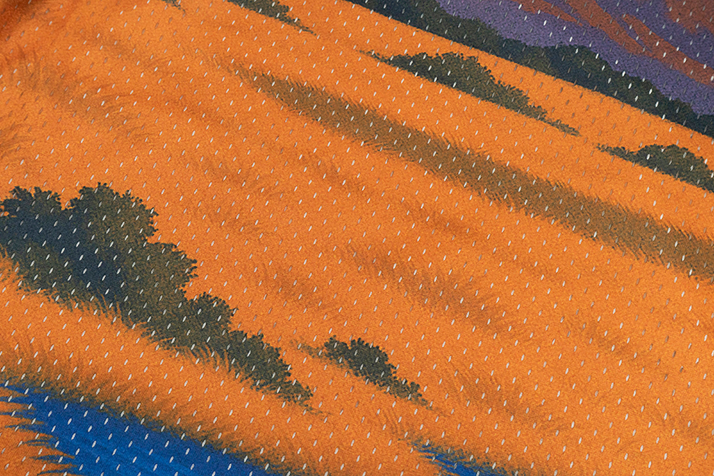 GRAF&WU African Scenery Giraffe Cheetah Retro Double Mesh T-shirt