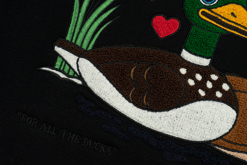 GRAF&WU Wild Duck In Love Fleece Zip-up Hoodie