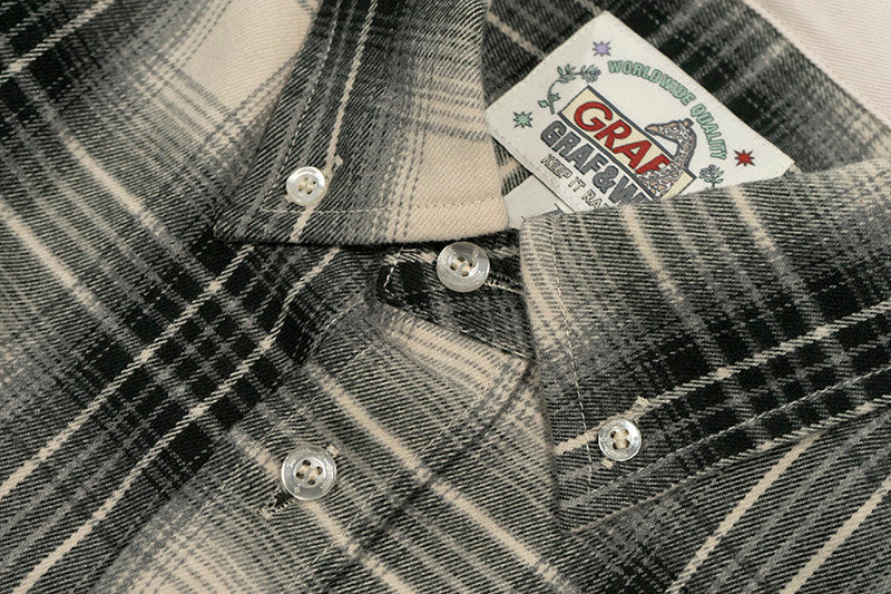 GRAF&WU Duck Hunting Mini Embroidered Plaid Loose Shirts