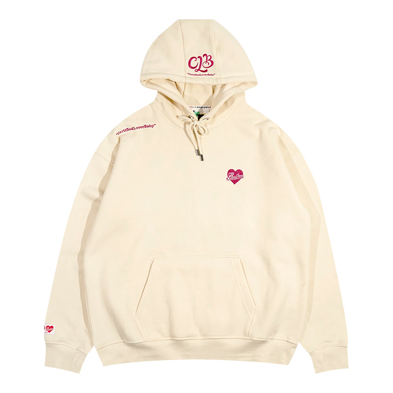 GRAF&WU Certified Lover Baby Embroidered Loose Fleece Hoodie