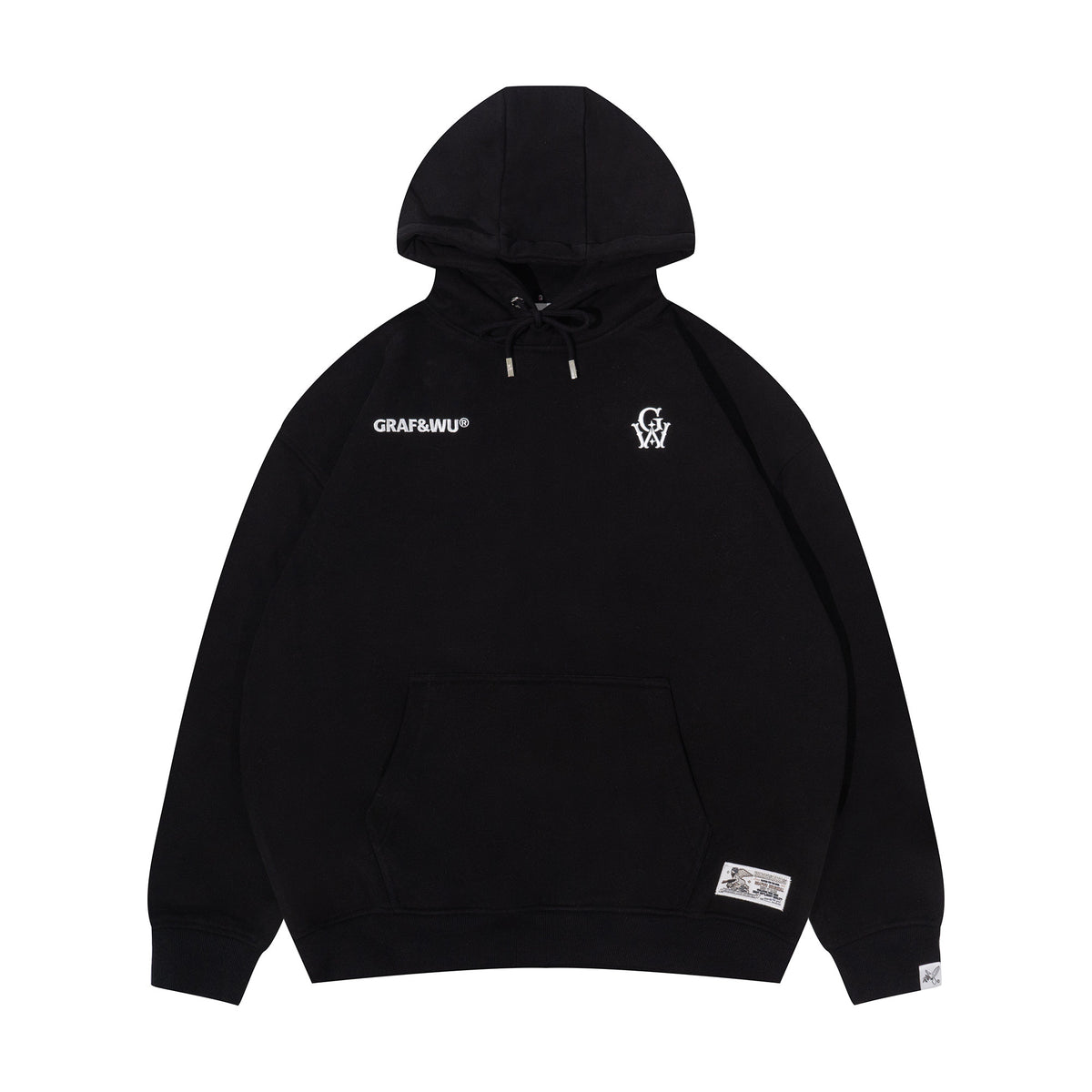 GRAF&WU GW Embroidered Oversized Fleece Hoodie