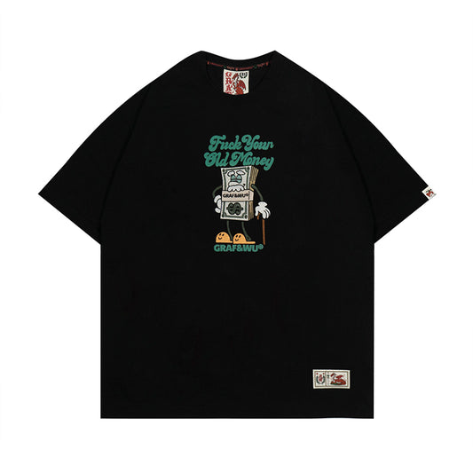 GRAFWU F*Ck your old money Letter T-Shirts