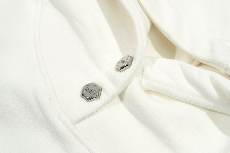 GRAF&WU Heartbreak Giraffe Embroidered Thick Hoodie