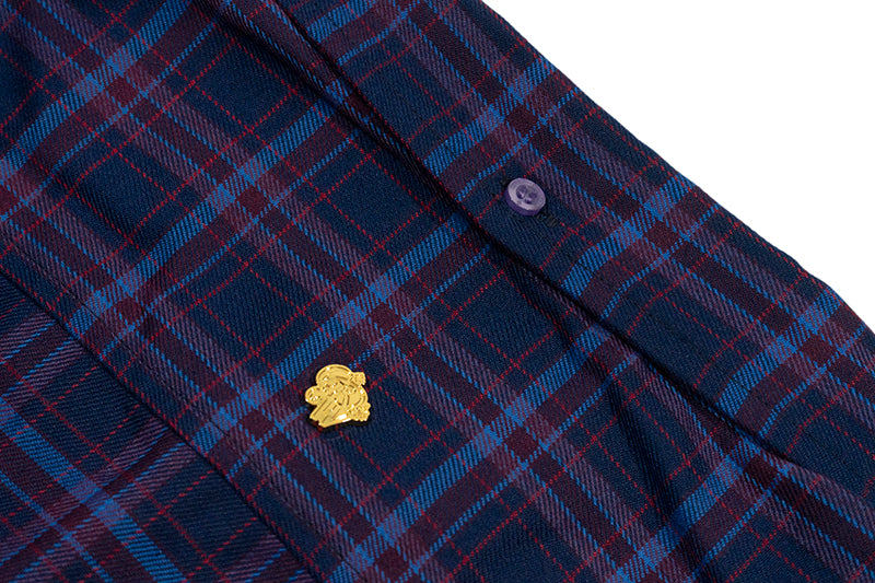 GRAG&WU Curved Letter Patch Embroidery Street Sport Shirt