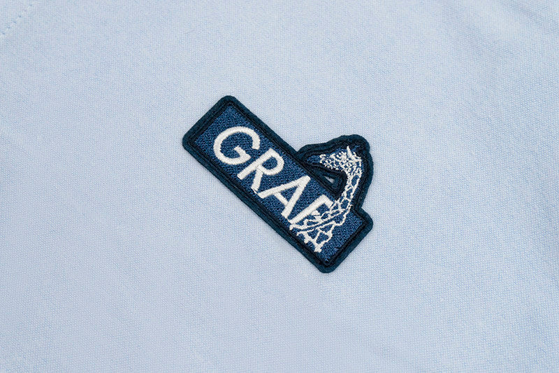GRAF&WU Dopamine Suede Oxford Cloth Giraffe Logo Embroidered T-shirt
