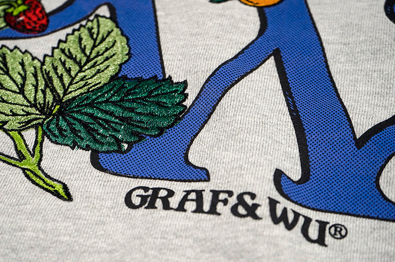 GRAF&WU Embroidered Hoodie - Fleece Pullover Sweatshirt Unisex Streetwear