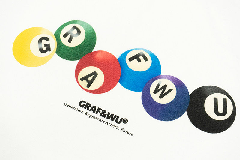 GRAF&WU Colorful Billiards Element Printed Streetwear T-shirt