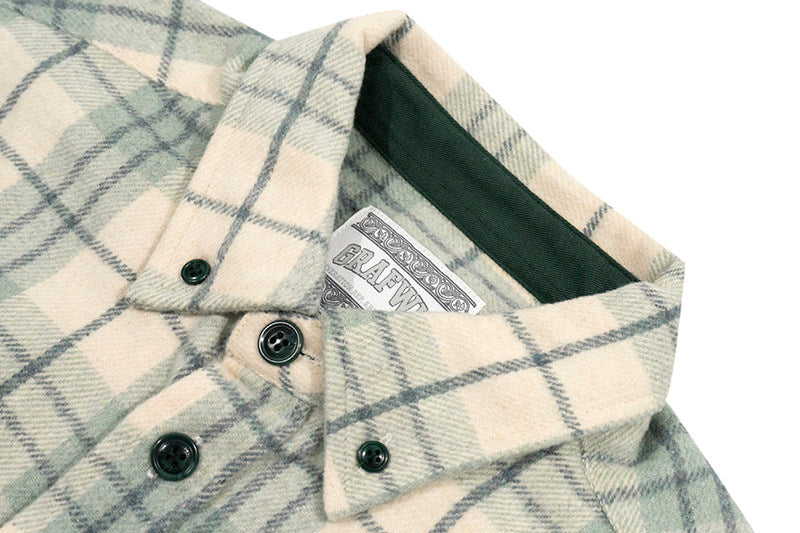 GRAF&WU Brand Letter Embroidered Fashion Flannel Loose Shirt