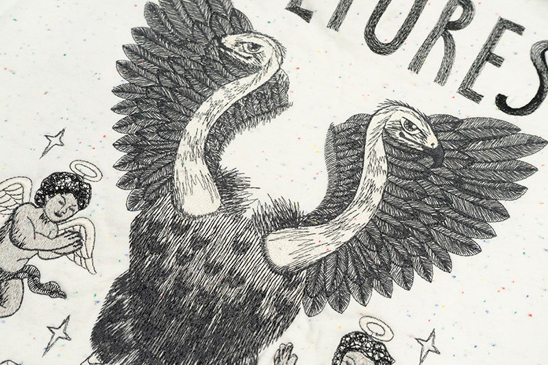 GRAF&WU Vultures Angel Graphic Hoodie Aesthetic Sweatshirt