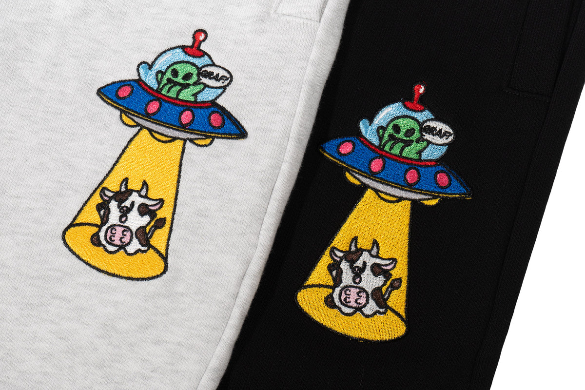 GRAF&WU Alien Booghost Double-Waistband Sweatpants