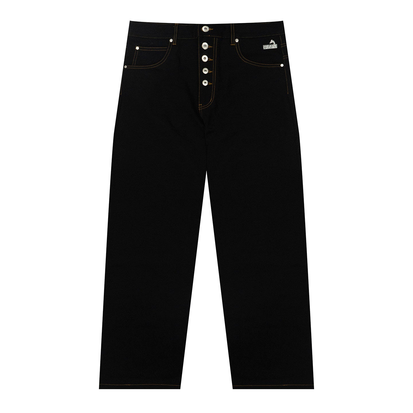 GRAF&WU Fashion Letter Embroidery Casual Baggy Cargo Jeans