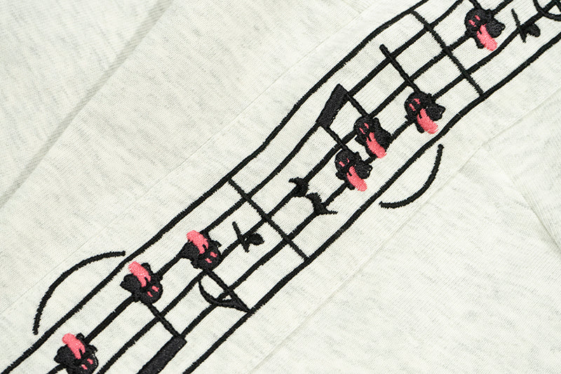 GRAFWU Music Notes Cute Ghost T-Shirts