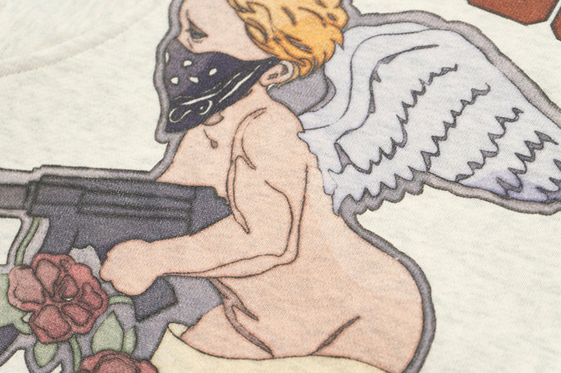 GRAF&WU AK47 Angel Goddess Blessing Floral Fleece Hoodie