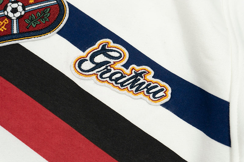 GRAF&WU Blokecore Football Team Floral Angel Devil Fleece Hoodie