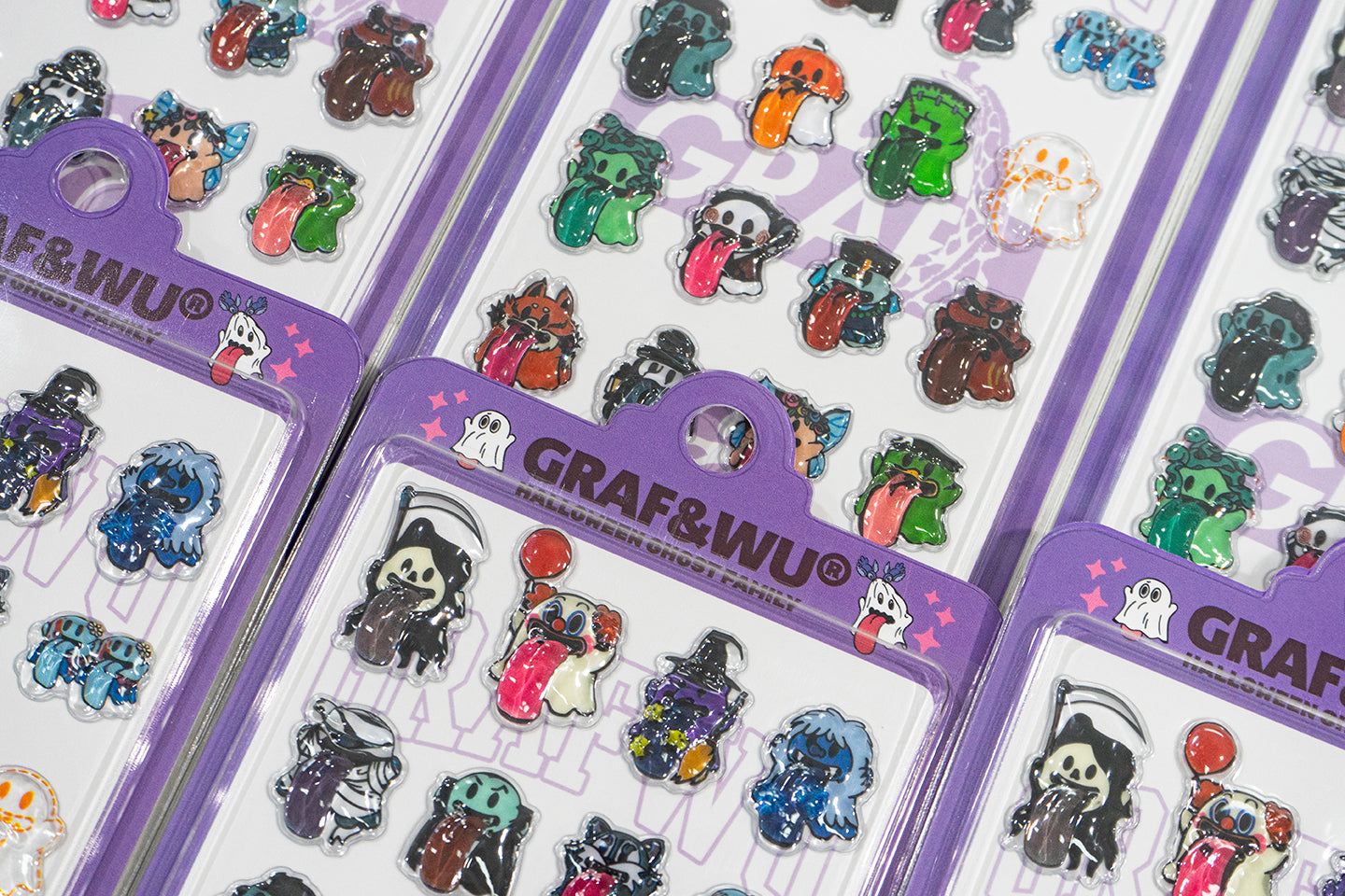 GRAF&WU 3D Embossed Mobile Phone Computer Stickers