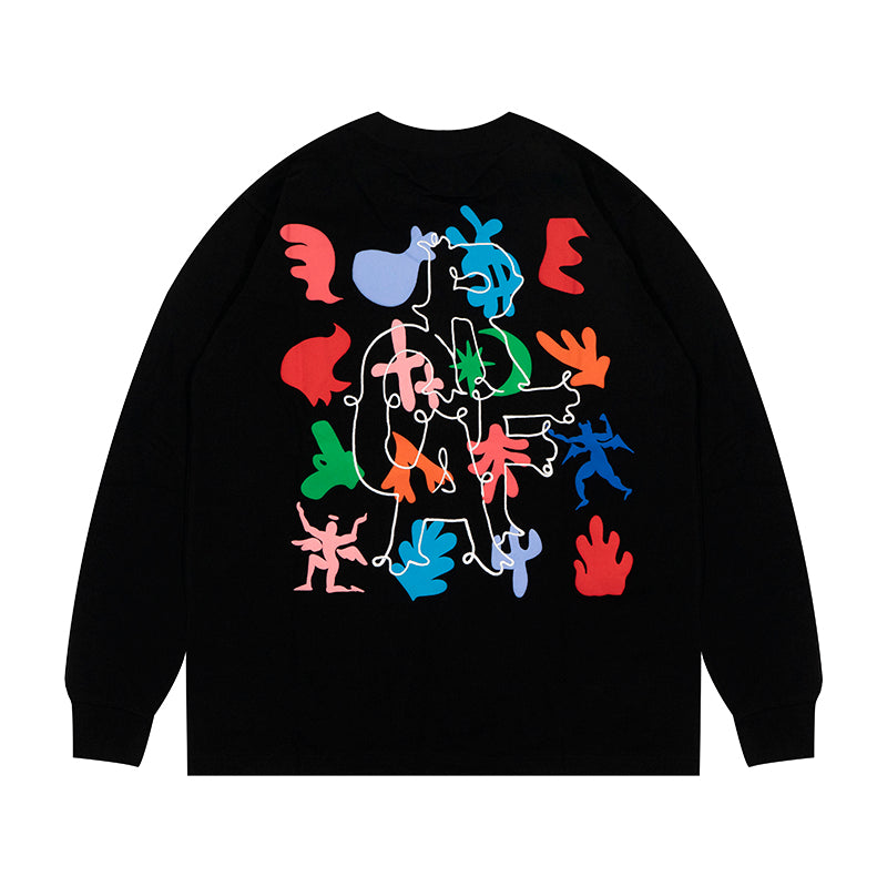 GRAF&WU Tribute Artist Matisse Fashion Colorful Long sleeve Shirt