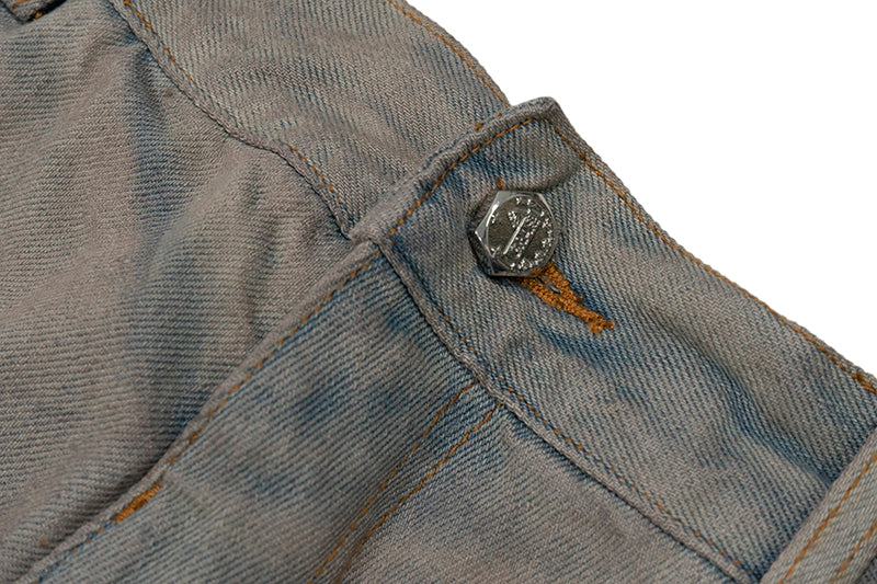 GRAF&WU Baggy Fit Washed Jeans