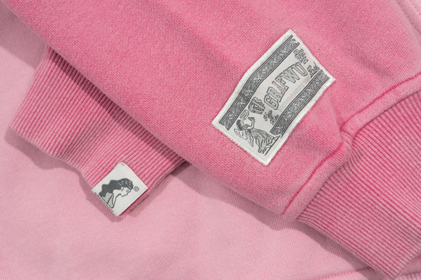 GRAF&WU Break to Build Cracked Letter Goddess Academy Oversized Hoodie