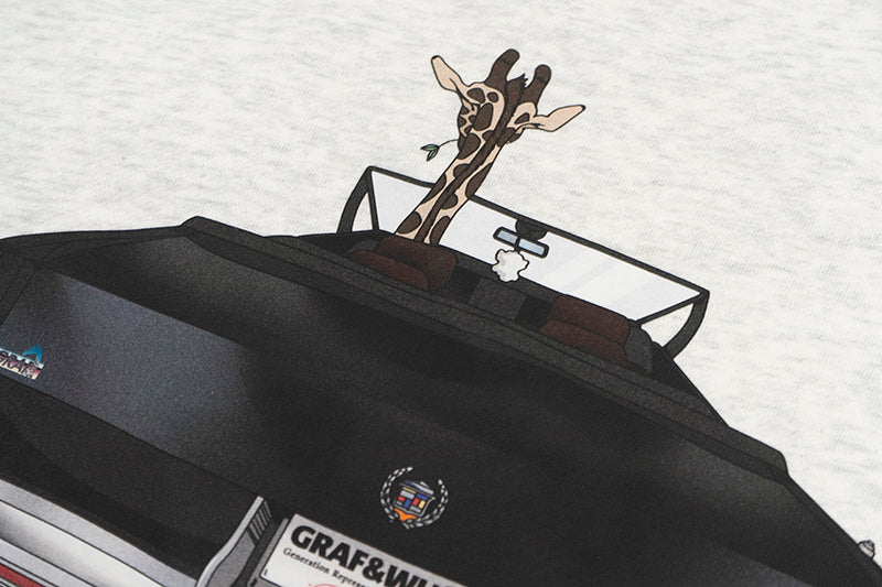 GRAF&WU Giraffe Classic Convertible Fleece Crew Neck Sweatshirt