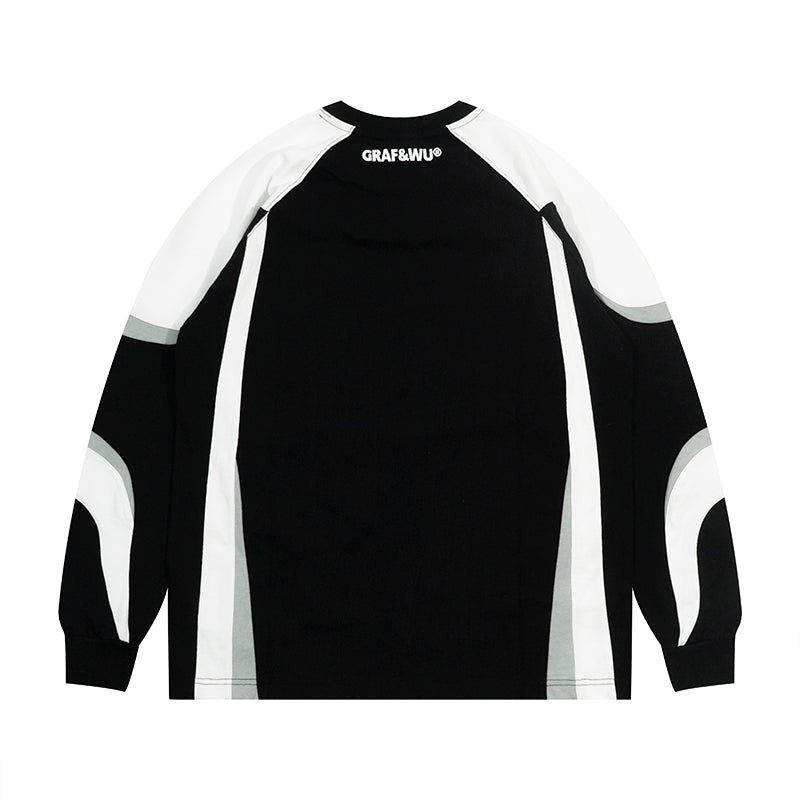 GRAF&WU Bloke Core Style Fashion Embroidered Long-sleeves Shirt