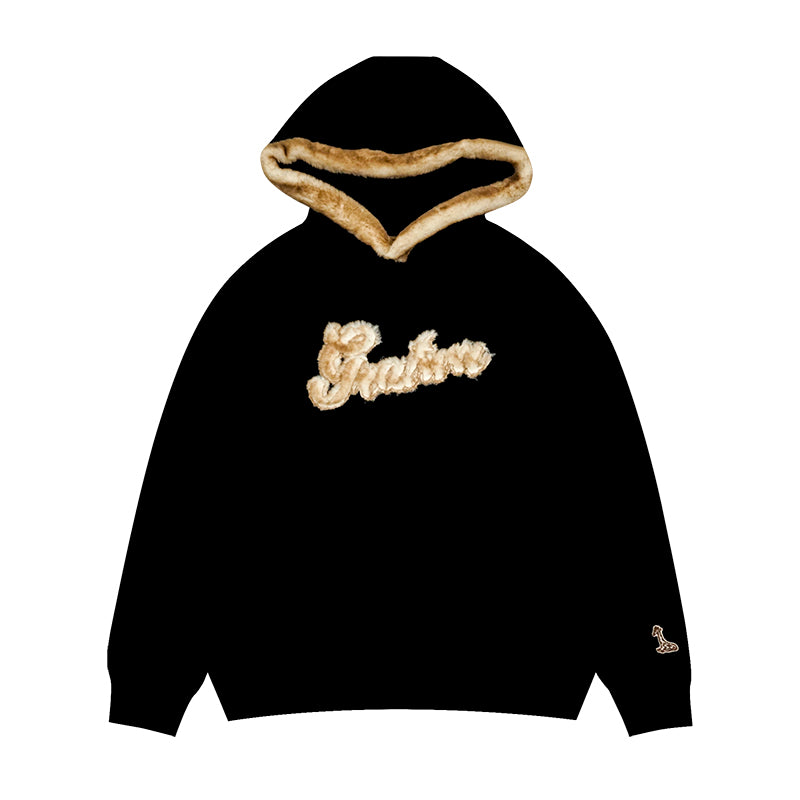 GRAF&WU Fashion Faux Fur Luxury Oversize Thick Hoodie