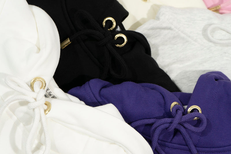 GRAF&WU Brand Letter Fleece Loose Streetwear Hoodie
