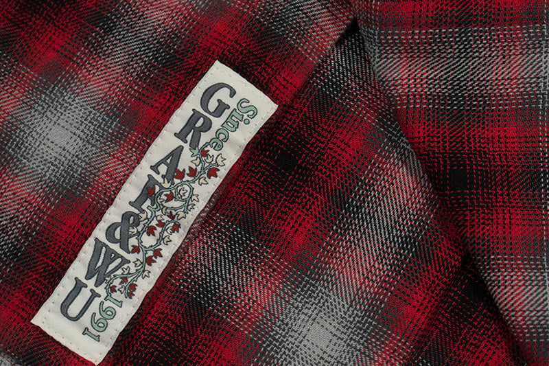GRAF&WU Racing-themed Embroidered Streetwear Loose Brushed Shirt
