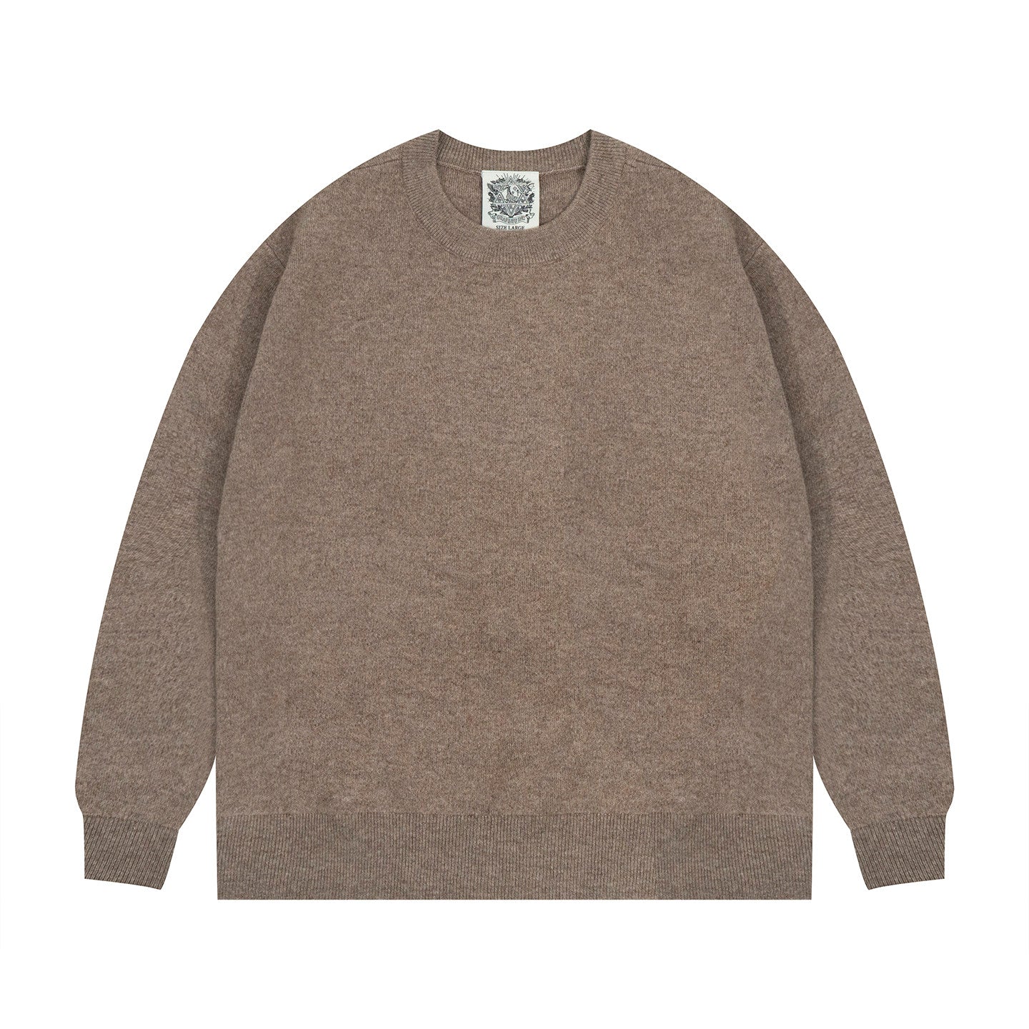 GRAF&WU Cashmere Old Money Vibe Knitted Crew Neck Sweater