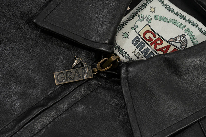 GRAF&WU Bronze Metal Angel Giraffe Retro Coat