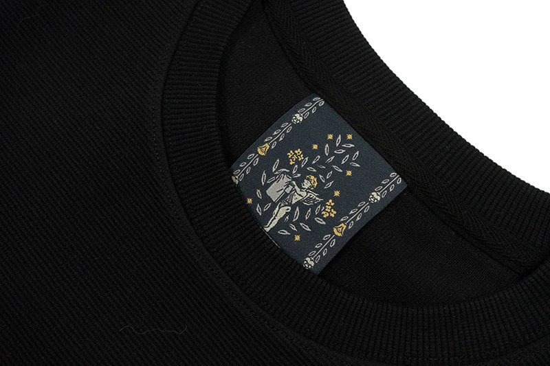 GRAF&WU 3D Embroidered Simple Casual Streetwear Fashion Summer T-shirt