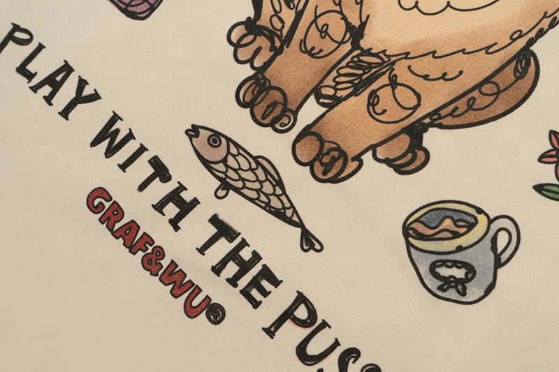 GRAF&WU Play With Pu$$y Letter Women T-Shirts