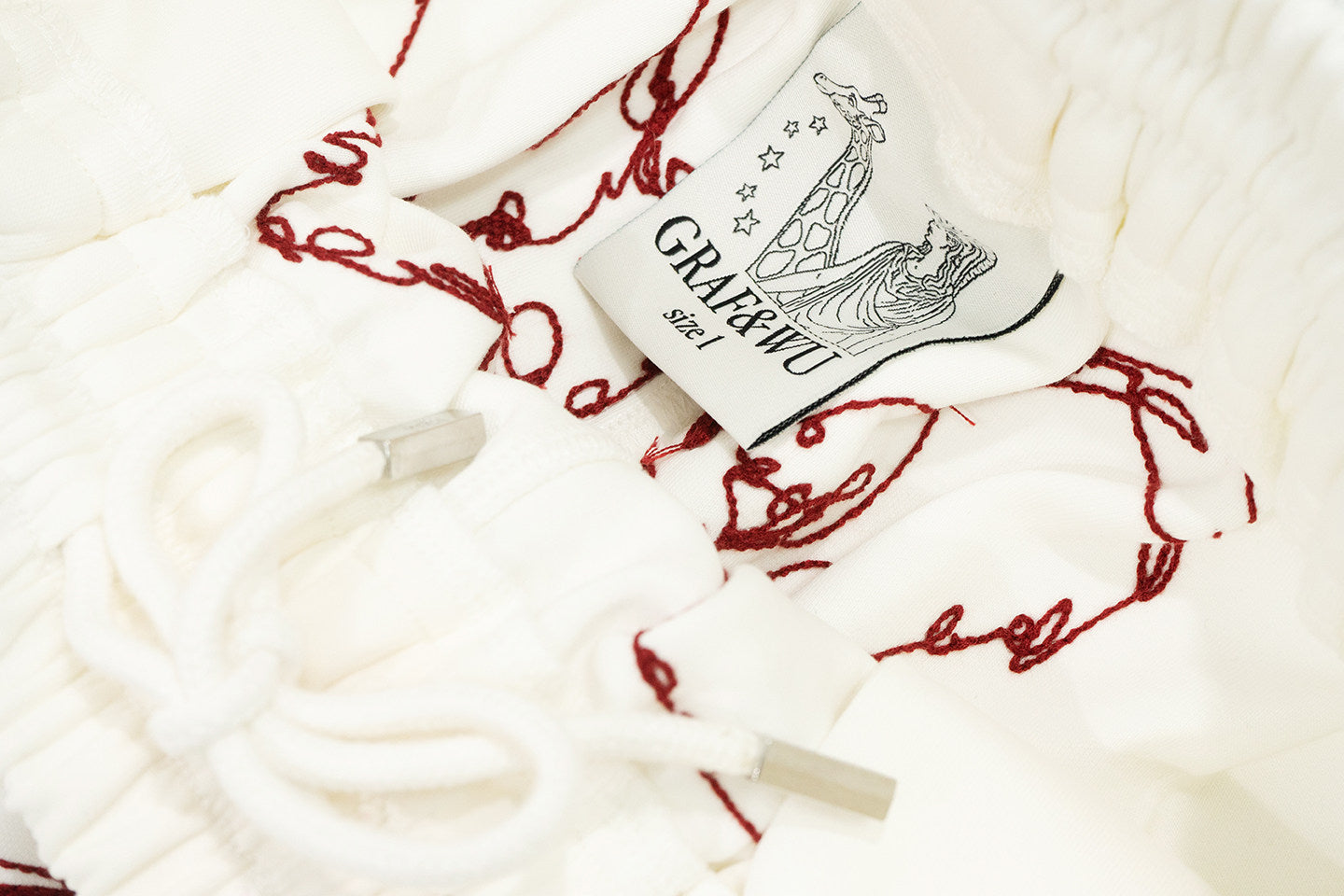 GRAF&WU Skeletal Leg Bone Graphic Print Streetwear Joggers