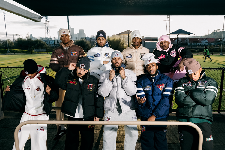 GRAF&WU Blokecore Floral Embroidery Thick Cotton-padded Coat