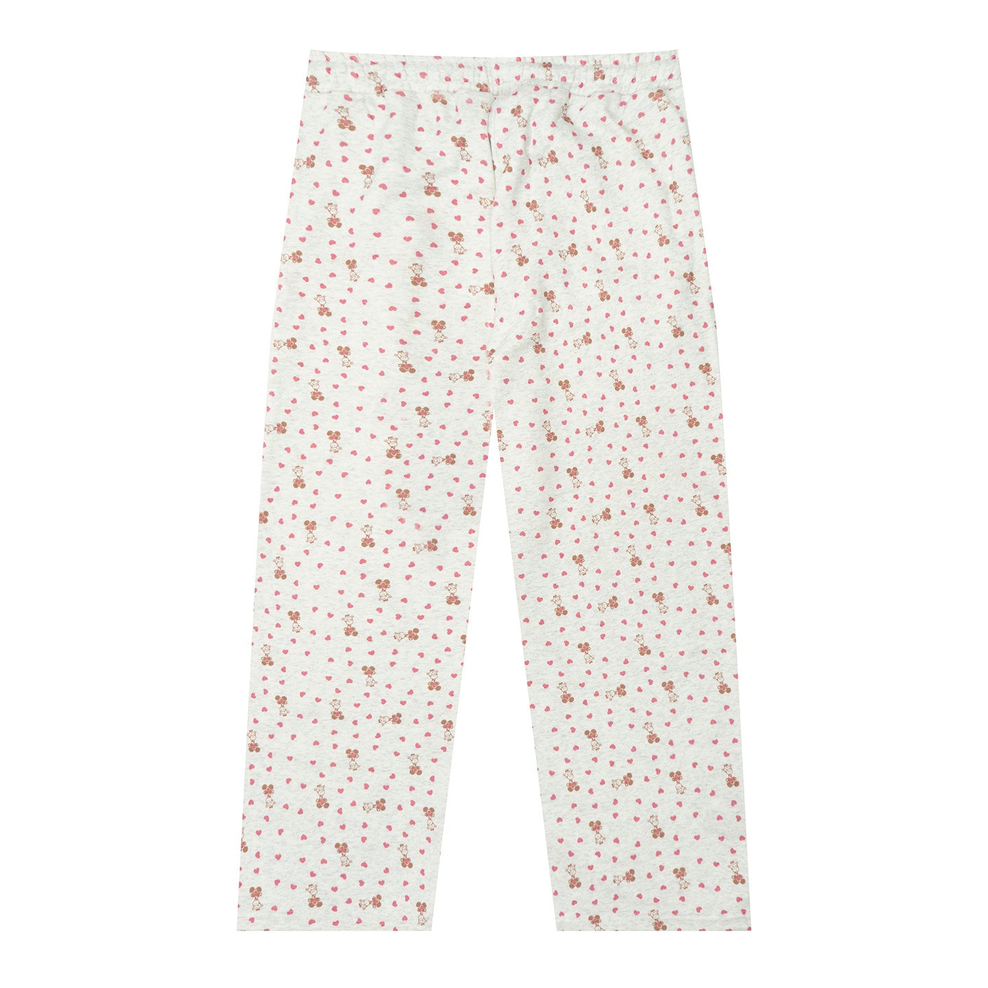 GRAF&WU Lovely Heart Giraffe Cream Fleece Pants