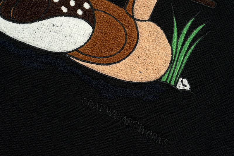 GRAF&WU Wild Duck In Love Fleece Zip-up Hoodie