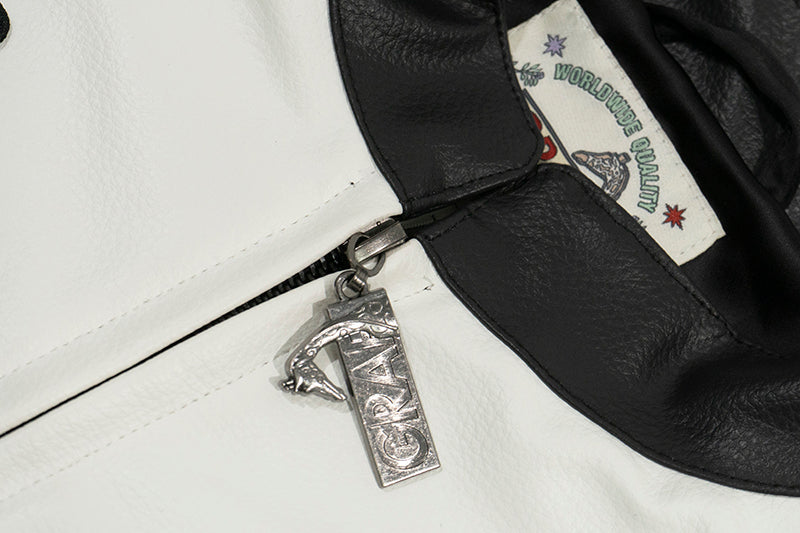 GRAF&WU Racing Gascar Series Retro Leather Jacket