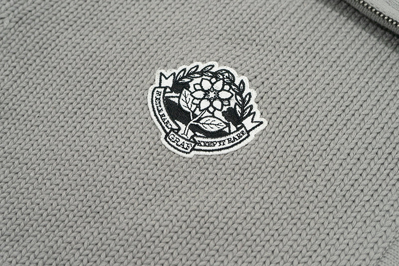 GRAF&WU Coat Knitted Warm Baseball Sweater