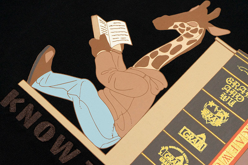 GRAF&WU EricB&Rakim Knowledge Giraffe Graphic T-Shirt