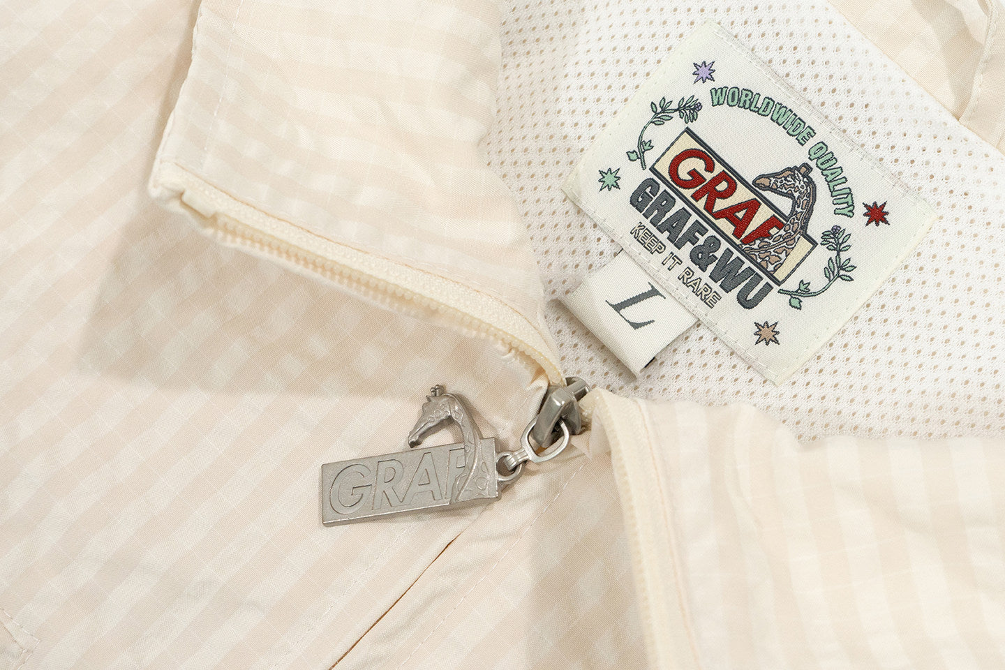 GRAF&WU Spring Retro Grid Design Sporty Lightweight Fashion Jacket