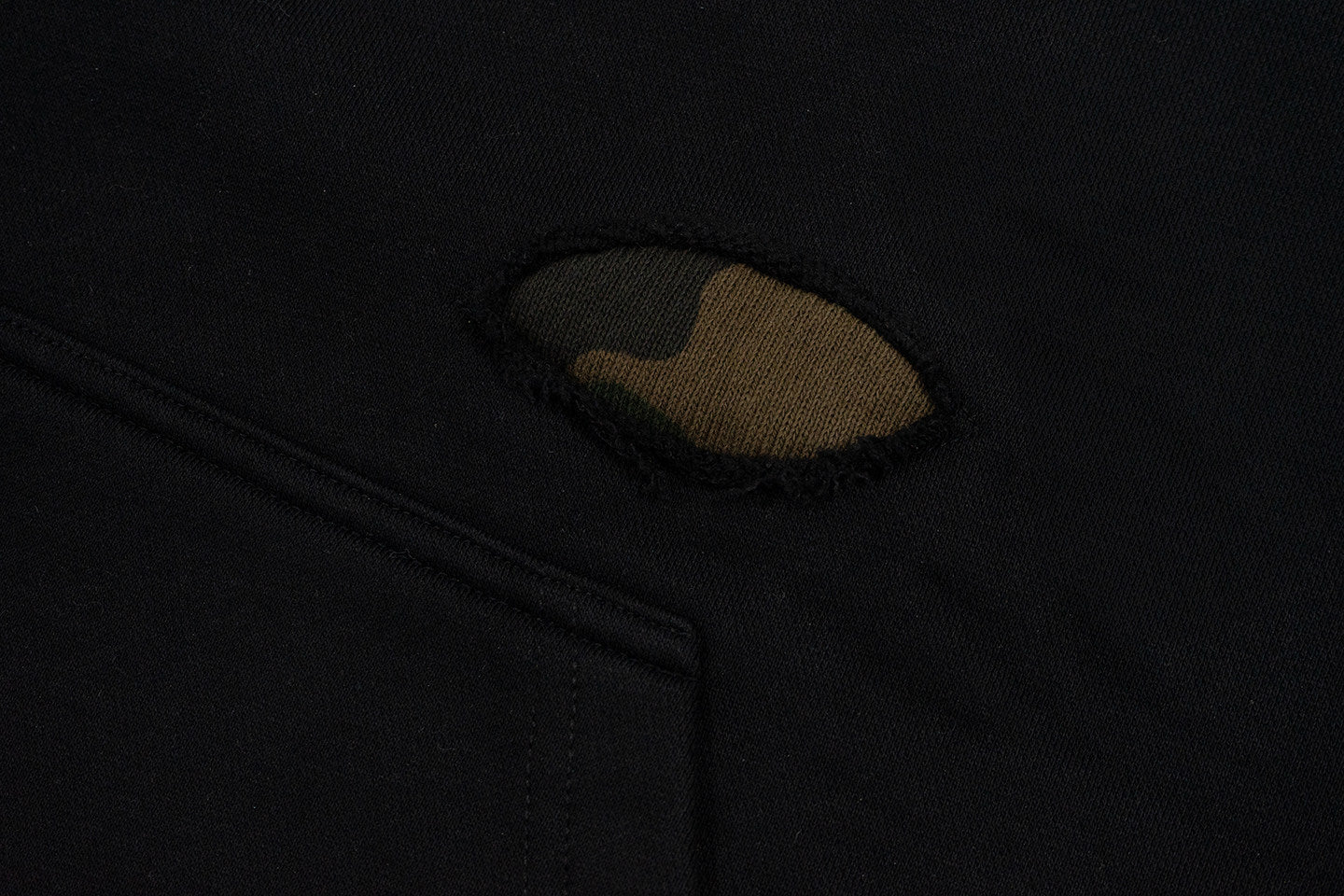 GRAF&WU Camouflage Giraffe Ripped Streetwear Zip-up Hoodie