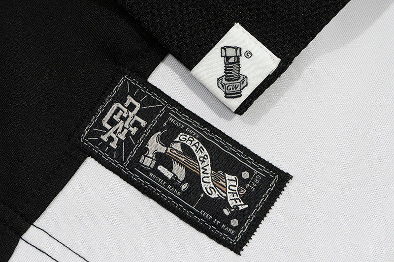 GRAF&WU Old School 88 Blokecore Streetwear Jersey Short-Sleeve T-Shirt