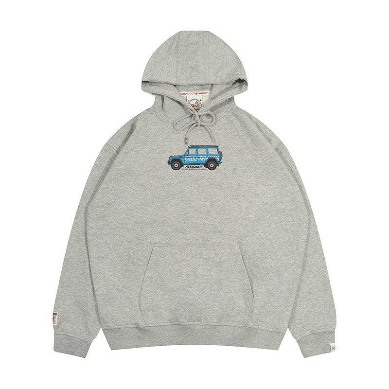 GRAF&WU Off-Road Vehicle Tough Guy Spirit Hoodie Streetwear Trend Sweatshirt
